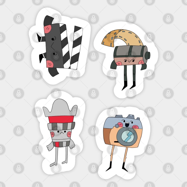 Funny Filmmaker, Photography Lovers Art for Filmmaker Sticker by Lapiiin's Cute Sticker